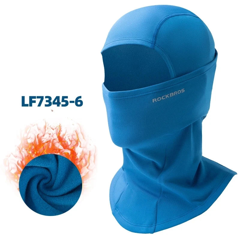 ROCKBROS Cycling Face Keep Warm Winter Climbing Hiking Fleece Thermal Windproof Balaclava Running Fishing Skiing Hat Headwear