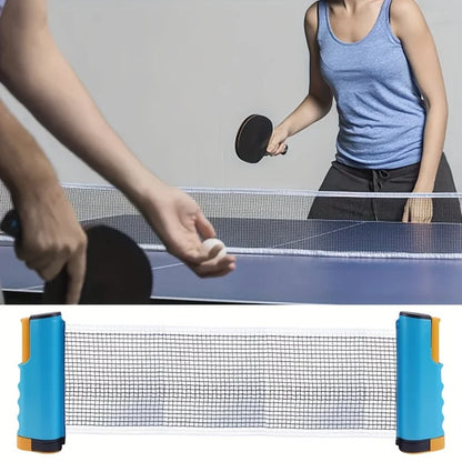 1Pc, Table Tennis Grid, Thickened Portable Arc Edge Telescopic Table Tennis Net, for Indoor and Outdoor Games