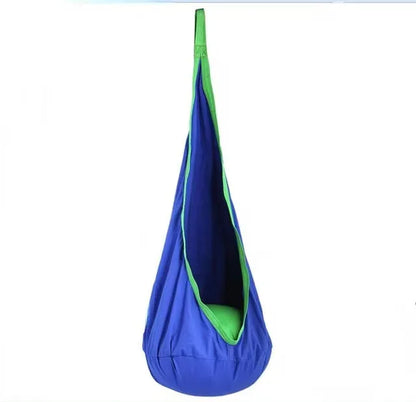 New Children's Hanging Chair Portable Parachute Cloth Swing Bed Indoor Courtyard Model with Inflatable Cushion Hanging Chair
