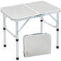 VEVOR Outdoor Folding Table Adjustable Height Portable Compact Tables Lightweight Aluminum Picnic Table For Beach/Garden/Camping
