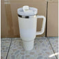New Style Tumbler with Handle & Straw 40 oz Twist On 3Way Lid Cupholder Compatible for Travel Insulated Stainless Steel Cup
