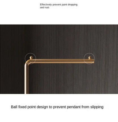 Scandinavian Modern Metal Valet Stand - Freestanding Multipurpose Suit Rack with Special Functions - Bedroom Clothing and Accessories