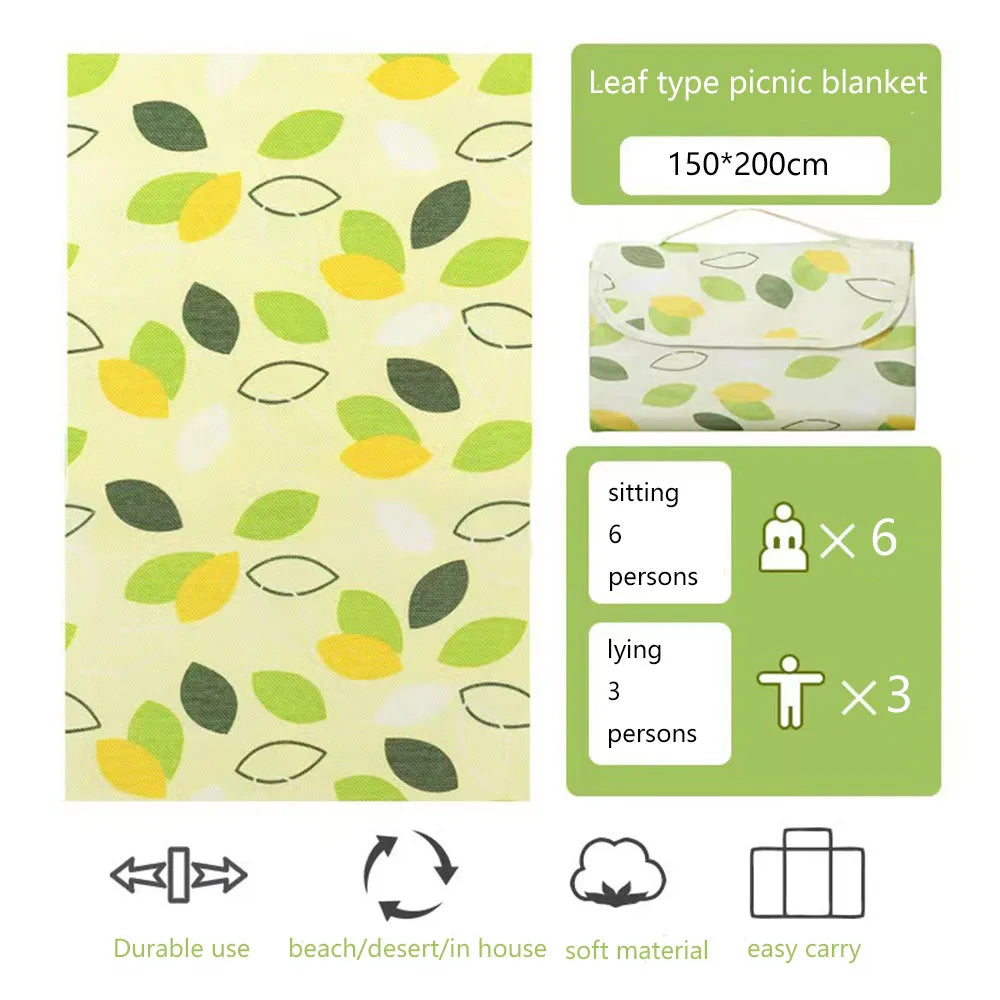 Foldable Picnic Mat Moisture-proof picnic set portable blanket picnic Sleep Pad Waterproof Oxford Cloth Picnic camping blanket
