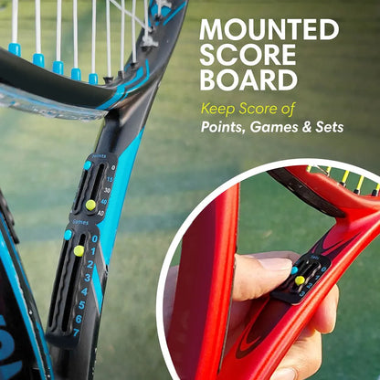 Tennis Racket Pickleball Paddle Scorekeeper Easily Mounted Score Keeper for Tennis Racket and Padel Point Tracker Tennis Gift