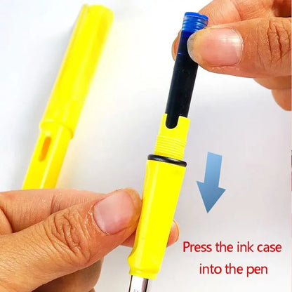 53Pcs Fountain Pen Replaceable Ink Set Black/Blue/Red ink EF School Pens Office Supplies Stationery for Writing Calligraphy Pen