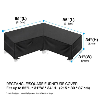 Outdoor Furniture Covers Waterproof Rain Snow Dust Wind-Proof Anti-UV Oxford Fabric For Garden Lawn Patio Table Chair Protection