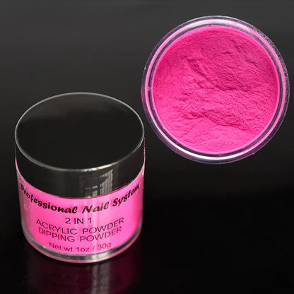 100g/Bag Neon Acrylic Powder 3in1 Phosphor Nail Dust Powder DIY Extending/Dipping Bulk Manicure Pigment FD-58nkhs