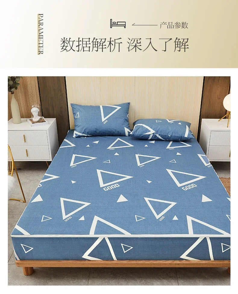 Waterproof Mattress Cover Six-Sided All Inclusive With Zipper Removable Bedspread Queen Breathable Mattress Protector