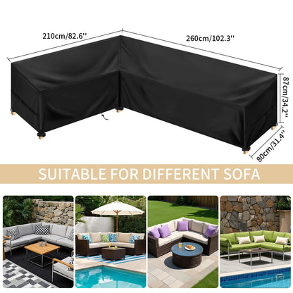 Outdoor Furniture Covers Waterproof Rain Snow Dust Wind-Proof Anti-UV Oxford Fabric For Garden Lawn Patio Table Chair Protection