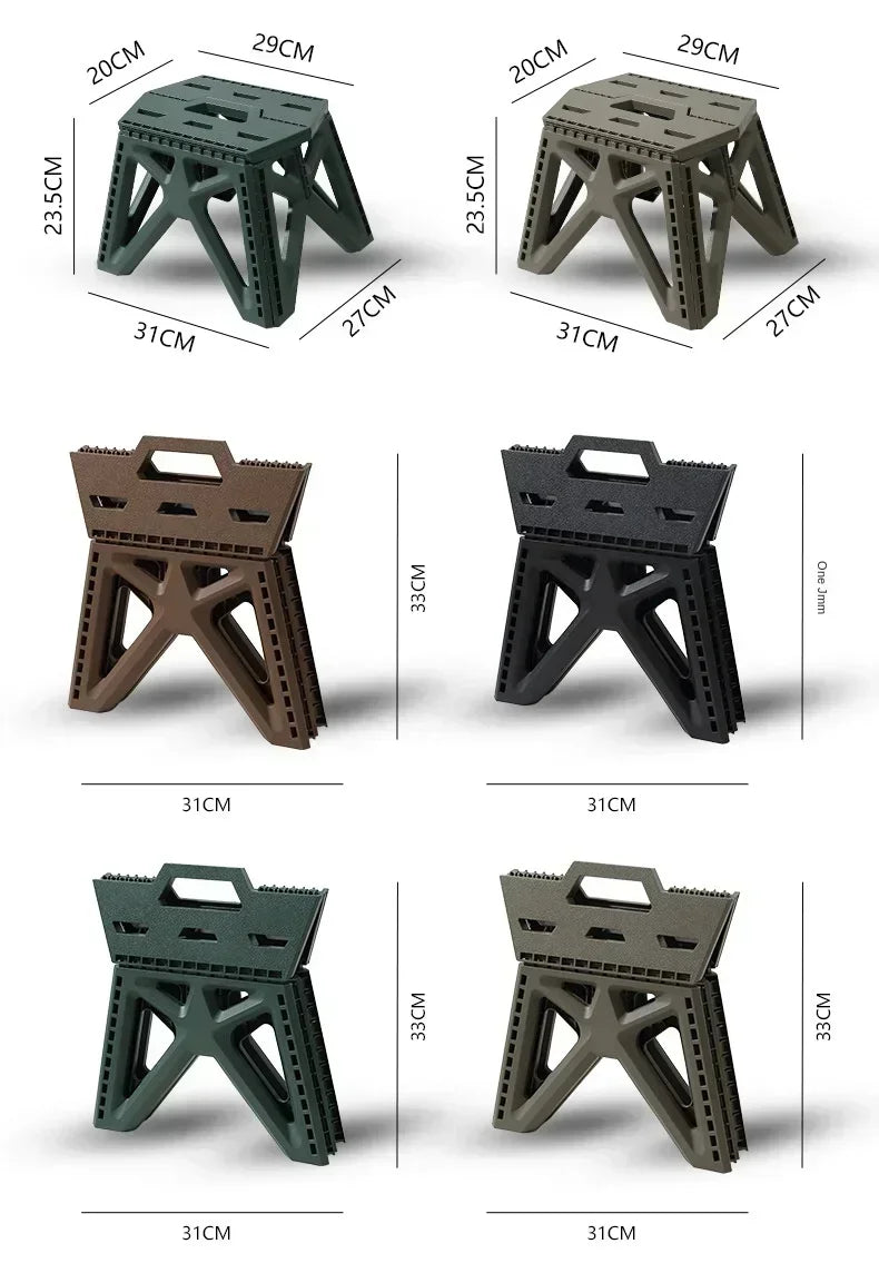 Outdoor Small Stool Portable Folding Stool High Load Bearing Durable Small Chair Fishing Stool Beach Stool Camping Stool
