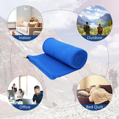 Outdoor fleece sleeping bag 180x80cm single down sleeping bag inner lining warm sleeping bag outdoor camping and travel supplies