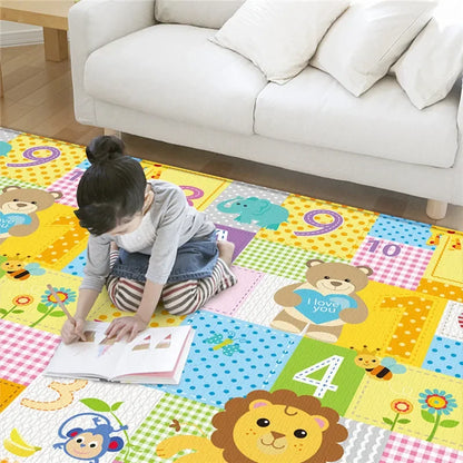Large Size Foldable Baby Play Mat Double-sided Patterned Educational Children's Carpet Easy To Carry Baby Crawling Mat