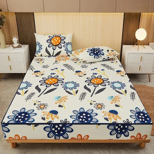 Waterproof Mattress Cover Six-Sided All Inclusive With Zipper Removable Bedspread Queen Breathable Mattress Protector