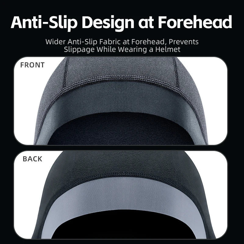 ROCKBROS Bicycle Fleece Head Mask Windproof Cycling Face Mask Balaclava Breathable Warm Bike Equipement Skiing Fleece Headgear