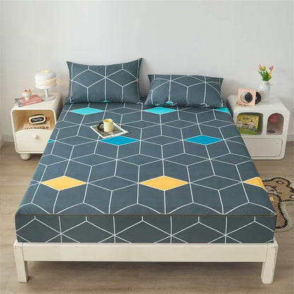 Waterproof Mattress Cover Six-Sided All Inclusive With Zipper Removable Bedspread Queen Breathable Mattress Protector