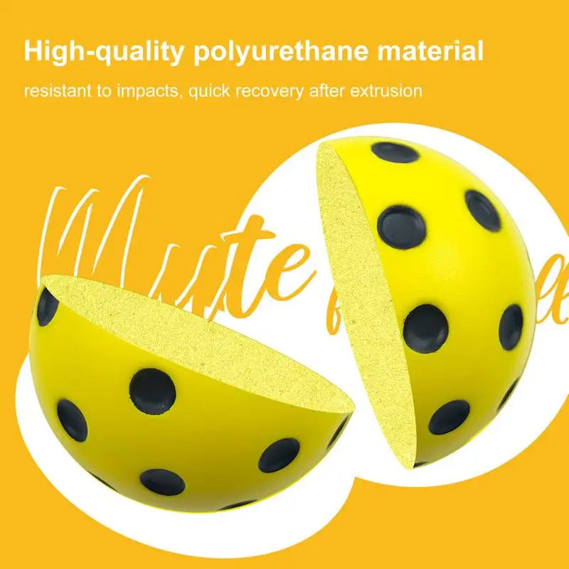 Quiet Foam Pickleballs  Silent Pickleball Ball Practice Balls With Exact Real Ball Bounce Soft PU Pickleball Ball For Indoor Use