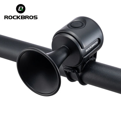 ROCKBROS Bicycle Bell Ring Bike Electronic Loud Horn Safety Alarm Electric Waterproof Bicycle Warning Bell Bicycle Accessories
