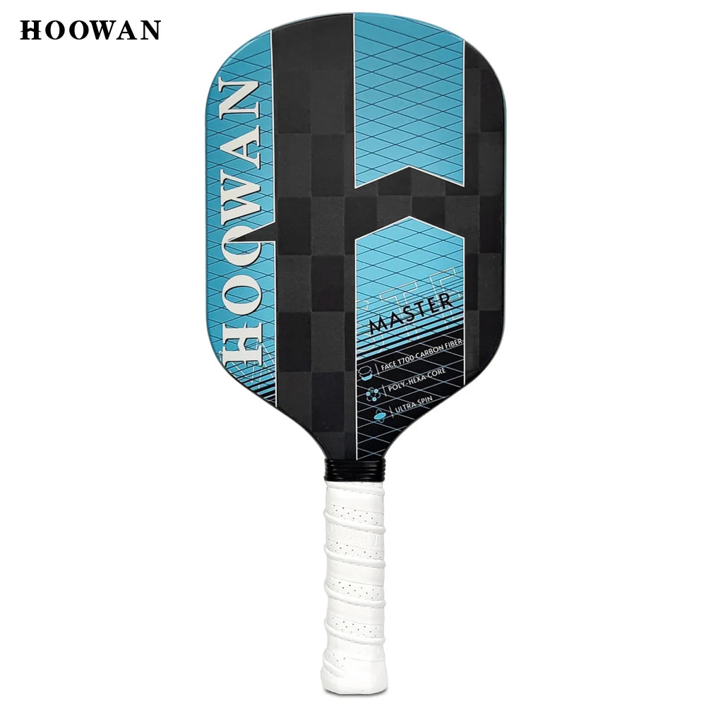 HOOWAN MASTER Pickleball Paddle Carbon Fiber 24K Rough Surface Thermoformed Pickleball Racket 16MM Edgeless EVA-Foamed Paddle