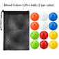 12Pcs Pickleball Balls 26 Holes 72mm Pickleball High Elastic Durable Hollow Balls For Professional Beginner Indoor Training Ball