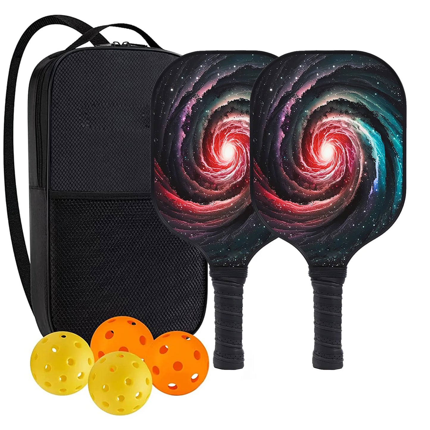 Pickleball Paddles USAPA Approved Set Rackets Honeycomb Core 4 Balls Portable Racquet Cover Carrying Bag Gift Kit Indoor Outdoor