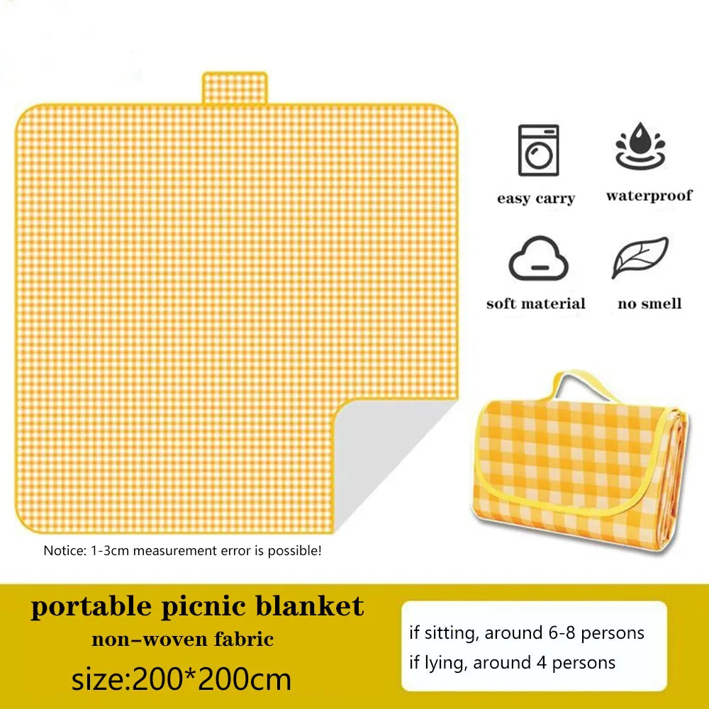Foldable Picnic Mat Moisture-proof picnic set portable blanket picnic Sleep Pad Waterproof Oxford Cloth Picnic camping blanket