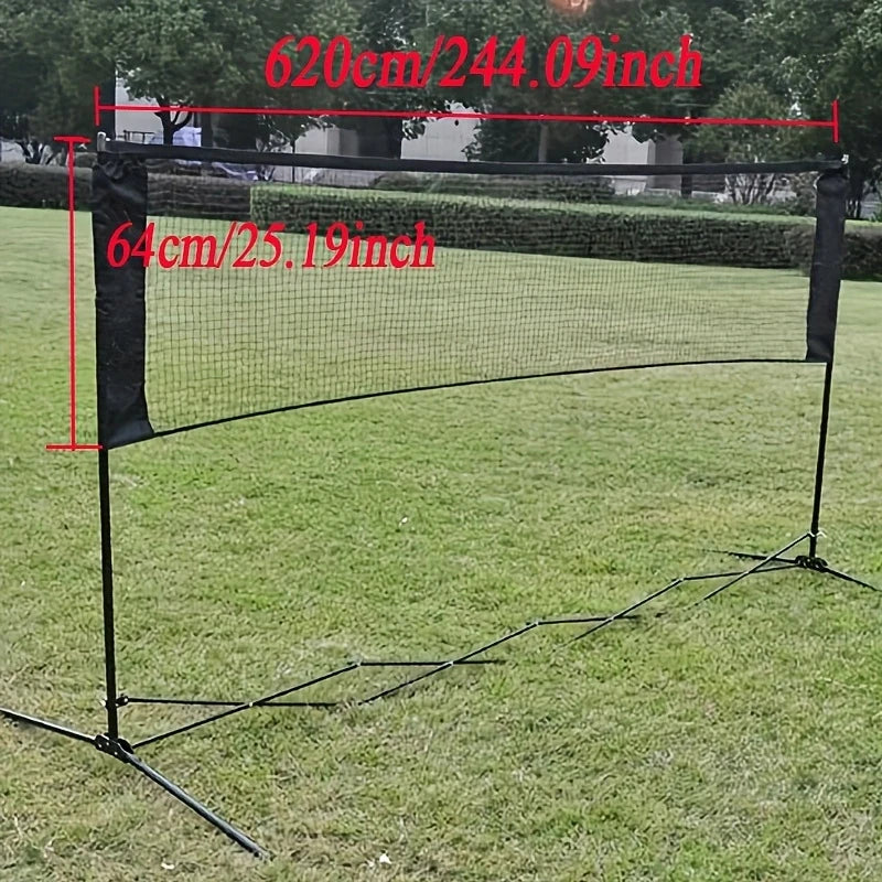 6.2mX0.64m Professional Sport Training Standard Badminton Net Outdoor Tennis Net Mesh Volleyball Net Exercise