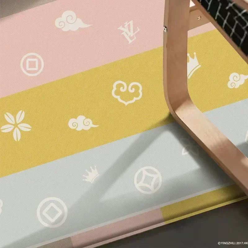 Large Size Foldable Baby Play Mat Double-sided Patterned Educational Children's Carpet Easy To Carry Baby Crawling Mat