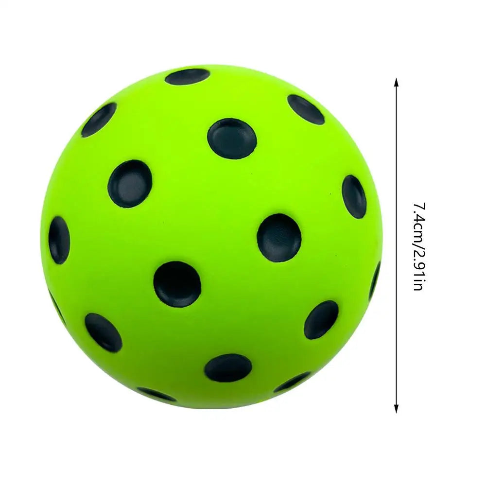 Quiet Foam Pickleballs  Silent Pickleball Ball Practice Balls With Exact Real Ball Bounce Soft PU Pickleball Ball For Indoor Use