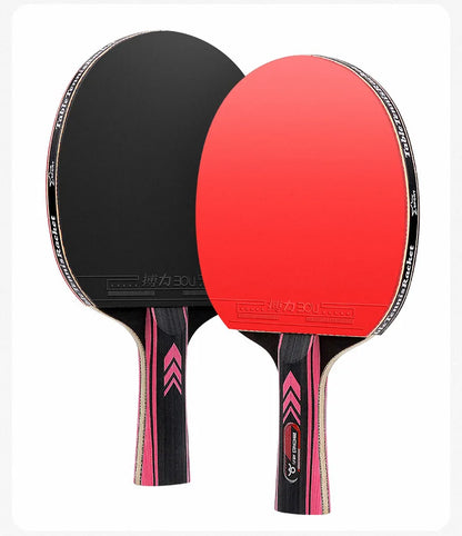 Table Tennis Racket Set Professional 7/5-Ply Wood with Pimples-in Rubber Includes 2 Rackets,3 Ping Pong & Box for Beginners