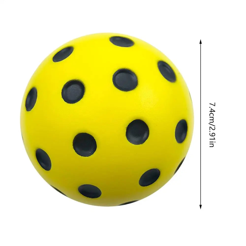 Quiet Foam Pickleballs  Silent Pickleball Ball Practice Balls With Exact Real Ball Bounce Soft PU Pickleball Ball For Indoor Use