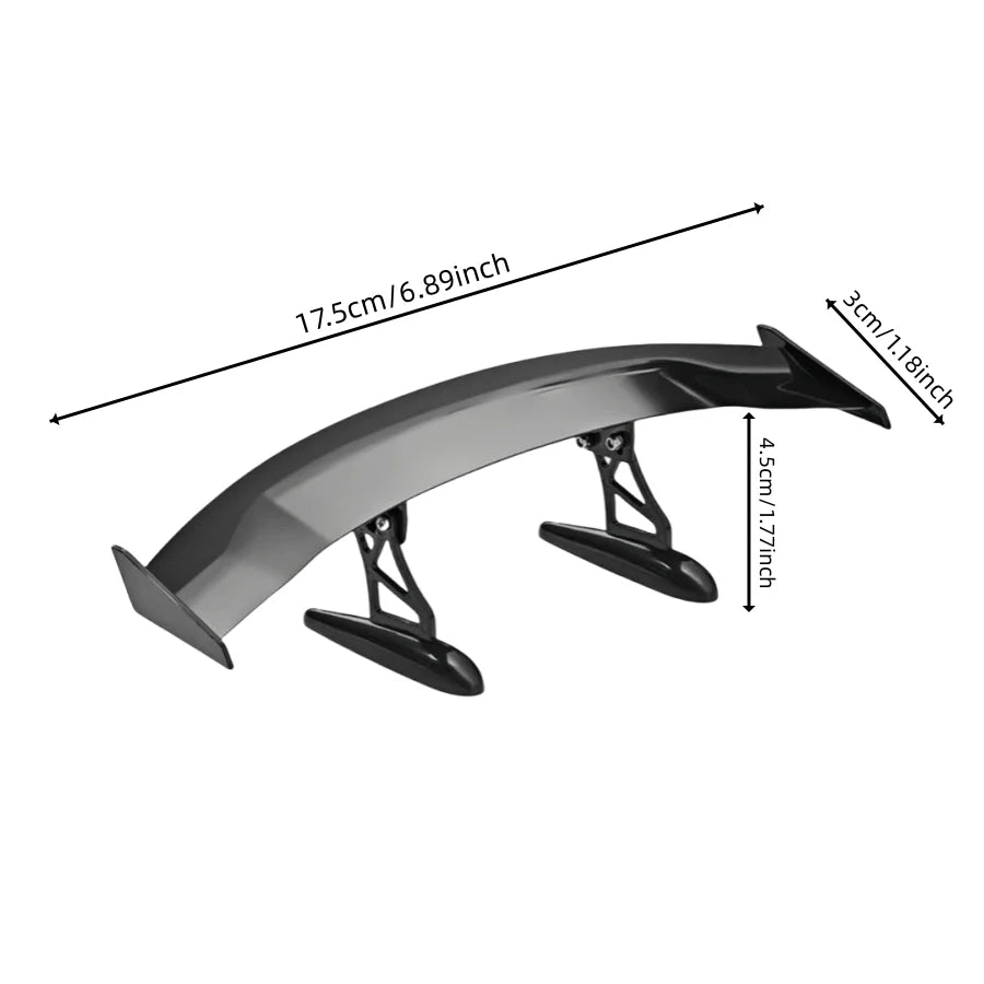 Carbon fiber rear spoiler upgrade for car appearance, modification of car tail wing, creative decoration of mini tail wing