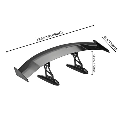 Carbon fiber rear spoiler upgrade for car appearance, modification of car tail wing, creative decoration of mini tail wing