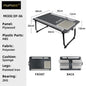 MUMUCC Portable Bed Table For Laptop Folding With Foldable Cushion,Handle,Slot And Mouse Pad, Wooden Gaming Desk