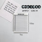50 Sheets Transparent Waterproof Sticky Note Pads Notepads for School Stationery Office Supplies
