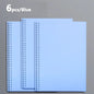 6 Sheets A4 B5 A5 30/26/20 Holes Transparent PP Loose-leaf Cover Index Divider Separator Notebook Accessory Stationery Useful