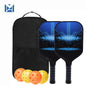 Pickleball Paddles USAPA Approved Set Rackets Honeycomb Core 4 Balls Portable Racquet Cover Carrying Bag Gift Kit Indoor Outdoor