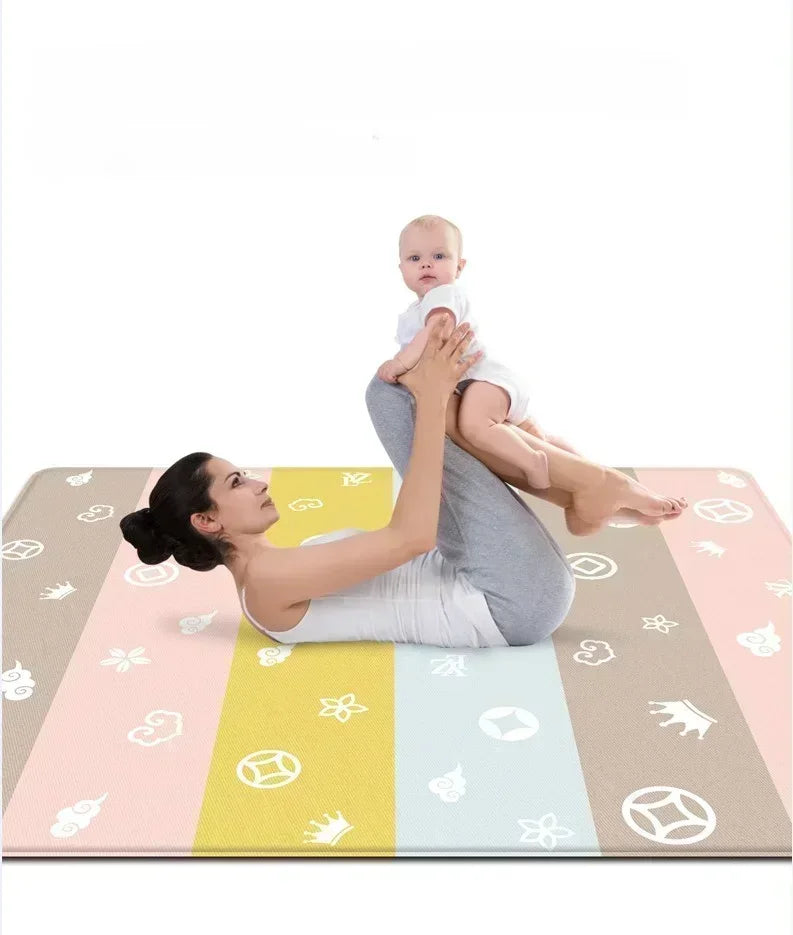 Large Size Foldable Baby Play Mat Double-sided Patterned Educational Children's Carpet Easy To Carry Baby Crawling Mat