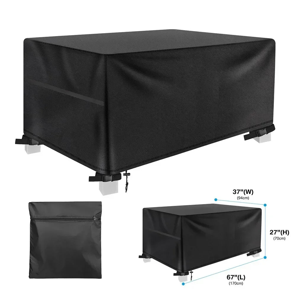 Outdoor Furniture Covers Waterproof Rain Snow Dust Wind-Proof Anti-UV Oxford Fabric For Garden Lawn Patio Table Chair Protection