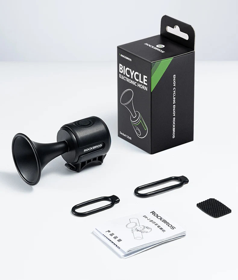 ROCKBROS Bicycle Bell Ring Bike Electronic Loud Horn Safety Alarm Electric Waterproof Bicycle Warning Bell Bicycle Accessories