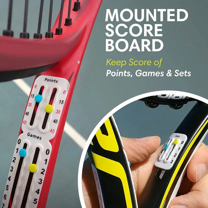 Tennis Racket Pickleball Paddle Scorekeeper Easily Mounted Score Keeper for Tennis Racket and Padel Point Tracker Tennis Gift