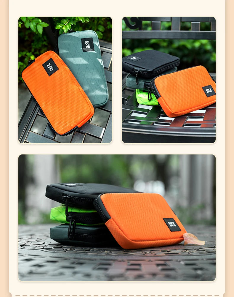 ROCKBROS Cycling Mobile Phone Bag Multi-functional Wallet Card Bag Lightweight Portable Bicycle Cycling Pocket Bag Commute Bag