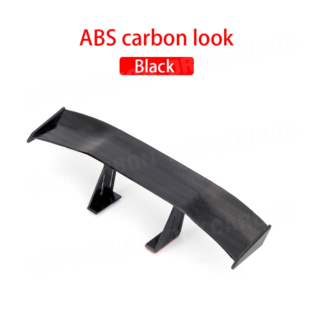 G Style Carbon Fiber Look Car Rear Spoiler Mini Wing Small Model Decoration Car Styling Black Blue Red White Grey