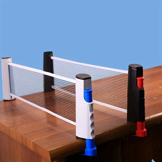 1Pc, Table Tennis Grid, Thickened Portable Arc Edge Telescopic Table Tennis Net, for Indoor and Outdoor Games