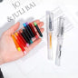 Transparent pen +10 color ink sac, pen can replace ink sac, transparent no printing style ins high appearance level correction p