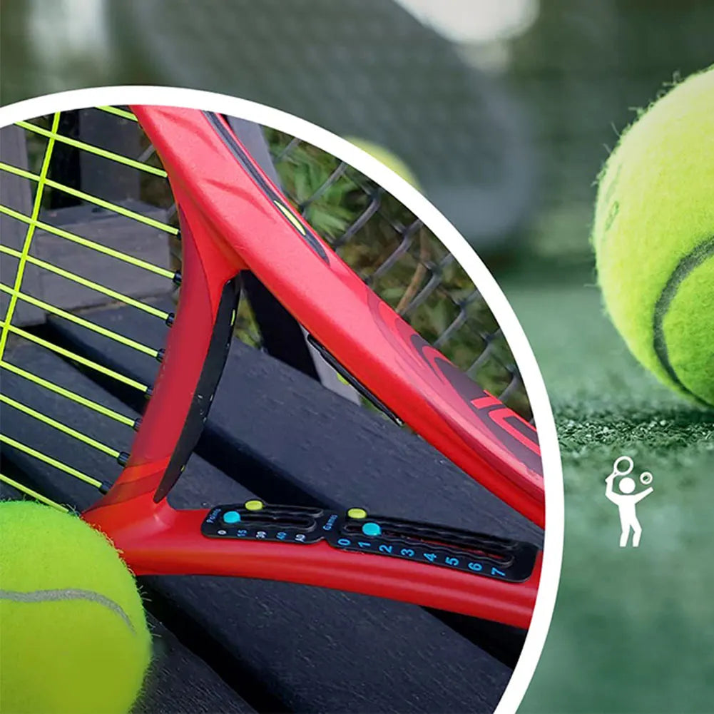 Tennis Racket Pickleball Paddle Scorekeeper Easily Mounted Score Keeper for Tennis Racket and Padel Point Tracker Tennis Gift