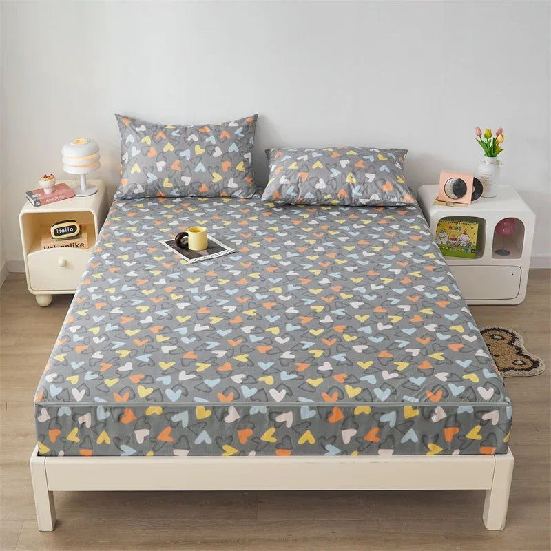 Waterproof Mattress Cover Six-Sided All Inclusive With Zipper Removable Bedspread Queen Breathable Mattress Protector
