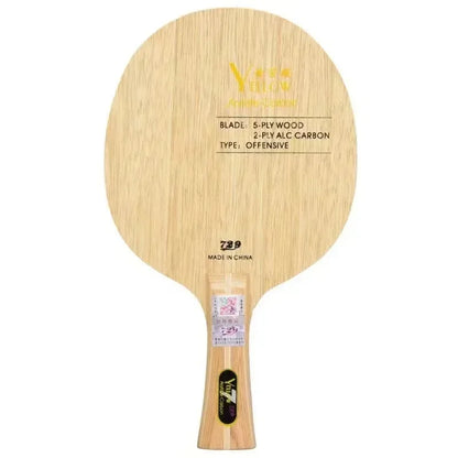 Original 729 Friendship Yellow ALC Table Tennis Blade 5 Wood 2 Arylate Carbon Professional Ping Pong Blade Blue ALC Offensive