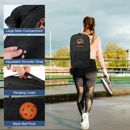 Pickleball Paddles Set Rackets Portable Racket Cover Carrying Bag Gift Kit USAPA Approved Indoor Outdoor Honeycomb Core 4 Balls