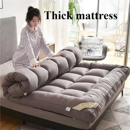 Soft Bed Mattress Student Dormitory Foldable Thick Bed Mattress Roll Up Floor Tatami Mat Adult Skin Friendly Breathable Sleeping