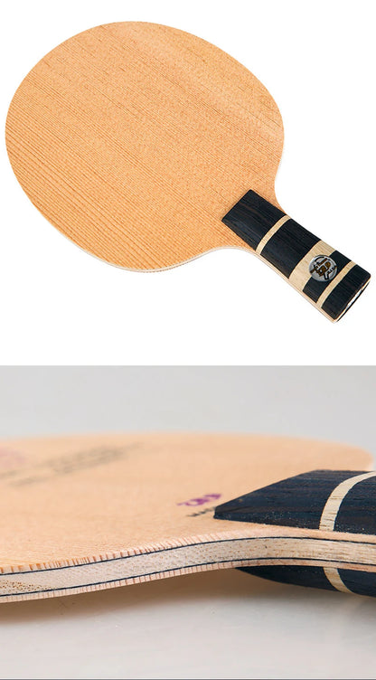 Original 729 Friendship Yellow ALC Table Tennis Blade 5 Wood 2 Arylate Carbon Professional Ping Pong Blade Blue ALC Offensive